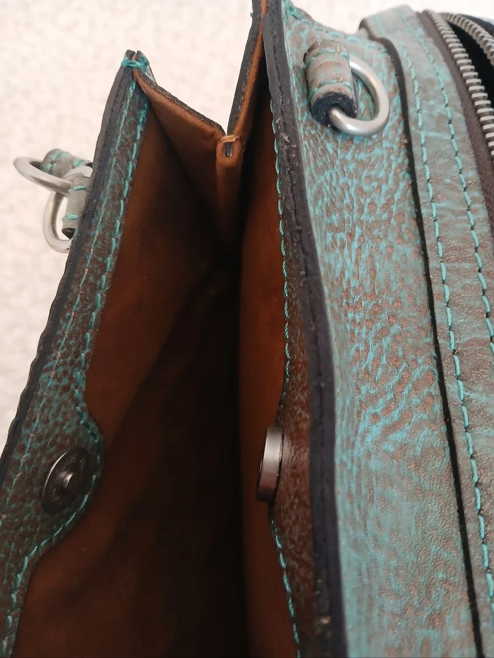 Patricia Nash Corana Tooled Turquoise NWT - Picture 6 of 9